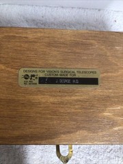 Designs for Vision’s Surgical Telescopes Loupe Glasses With Wood Case 50-24 6.25
