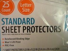 Sheet Protectors Letter Size 8-1/2 x 11 Package of 25 NEW Sealed Pack Reinforced