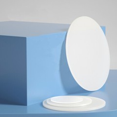 PP Plastic Discs Flat Hard Round Pad Plate White Solid Sheet Board Φ 20mm-400mm