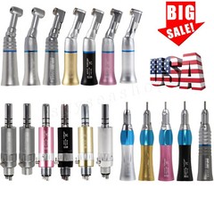 Dental slow low speed straight handpiece/contra angle/air motor 2/4h fit NSK AZ