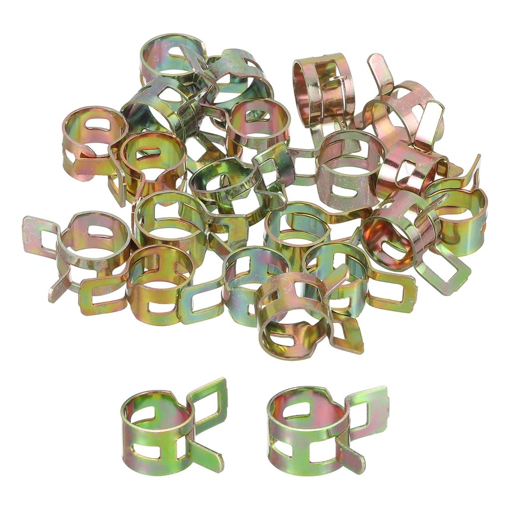ID 10mm 11mm 3/8″ 7/16″ Fuel Line Hose Clip,Pipe Clamp,Spring Hose Clamp,20PCS