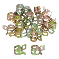 ID 10mm 11mm 3/8″ 7/16″ Fuel Line Hose Clip,Pipe Clamp,Spring Hose Clamp,20PCS