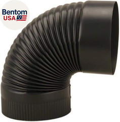 , Black UNITED STATES HDW BM0023 6″ Corrugated Elbow, 1