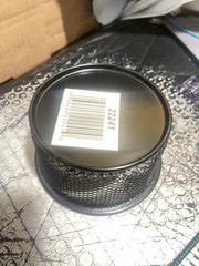 Eldon 22241 Mesh Storage, paperclip Dish, Black Desk organizer 3 3/4″Lx 2″H(M12