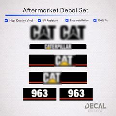 Aftermarket Decal Set for Caterpillar 963 Track Loader Kit