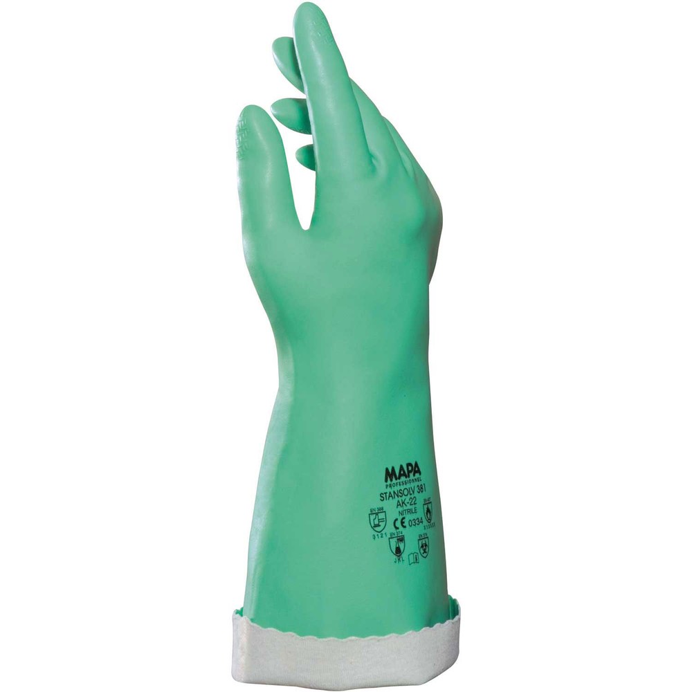 MAPA AK22 Stanslov Knit-Lined Nitrile Gloves 14″ L Med Weight Size 8 1 Pair