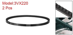 2pcs 3VX220 Rubber V-Belt, Raw Edge Cogged Industrial V Belt 22″ Length