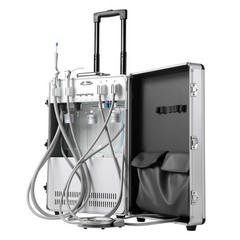 Unidad dental portátil Compresor de aire Ejector de saliva succión poderosa de