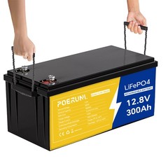 300Ah 12V LiFePO4 Lithium Battery Deep Cycle Built-in BMS For Solar RV Off-grid