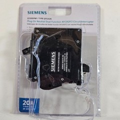 Siemens Q120DFNP Plug-On Neutral 20A AFCI/GFCI Dual Function Breaker Open Box