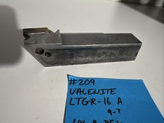 valenite LTGR-16A Indexible Carbide Lathe Toolholder 5”OAL 1”Shank Turning Trian
