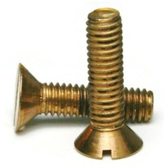 1/4″-20 | Silicon Bronze Slotted Flat Head Machine Screws – Select Length & Qty