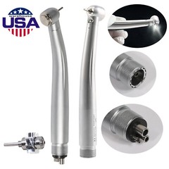 Dental LED E-generator Fiber Optic High Speed Handpiece 2Holes 4-Holes FDA
