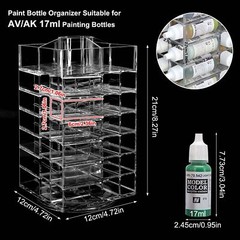 1pc Model Paint Organizer Pigment Bottle Spinning Rack Holder Shelf SN02