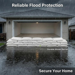 Heavy Duty Woven Sandbags 8PCS – Reusable Flood, Construction & Storage Bags