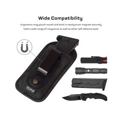 GMW Universal Magnetic IWB/OWB Magazine Holster [2-Pack] | Magazine Pouch for…