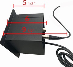 Procraft Recessed Floor Pocket – Mini Stage Connectivity Box with a 2-Hole Lid;