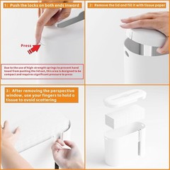 Touchless Paper Towel Dispenser for Countertop,Home,Bathroom and Kitchen,Whit…