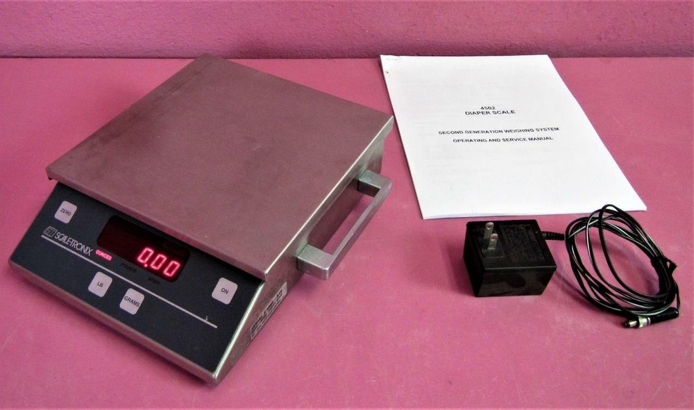 Welch Allyn Scale-Tronix 4502 SS Digital 2.8 lb Diaper Scale (Lbs-Ounces-Grams)