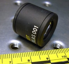 MELLES GRIOT 01LAS001 MOUNTED AIR SPACED TRIPLET LENS FL 30mm F 2.8 NEW IN BOX