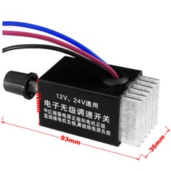 DC 12V 24V Motor Speed Controller Switch Car Truck Fan Heater Control Defroster
