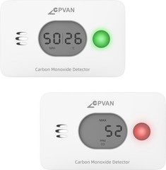 3 in 1 Carbon Monoxide Detector, 10 Year CO Alarm with Replaceable Battery…