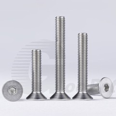 M3 M4 Countersunk Flat Head Screw Allen Socket Bolts 304 Stainless Steel DIN7991