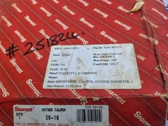 Starrett 26-18 Outside Caliper EDP 50190