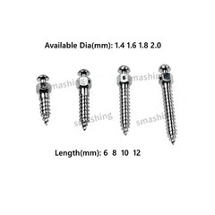10Pcs Dental Mini Screw Micro Implants Achor Screws Orthodontic Titanium Alloy