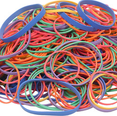 Assorted Rubber Bands Bulk Pack 0.5 lb Strong Elastic Cables, Files, Office
