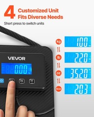 VEVOR 440 lbs Digital Postal Scale 0.35 oz/3.5 oz Dual Accuracy Shipping Scale