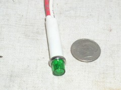 IDI 6.5MM GREEN LED PILOT LITE PANEL LIGHT LAMP INDICATOR 5/16″ 5V 6V DC/AC USA