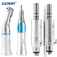 Dental Straight Latch Contra angle handpiece Air motor External Water Spray 2/4H