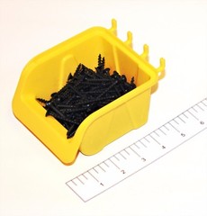 Wallpeg 10 PegBoard Bin Kit -Large Peg board Bins for Craft Storage & Garage
