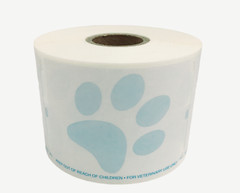 30258 PAW Dymo Compatible 2.125×2.75 Thermal Veterinary Labels (8) RLS of 400 EA