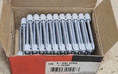 HILTI X-DNI 62MX 34386 – 62mm or 2-1/2” collated galvanized nails – 100 count