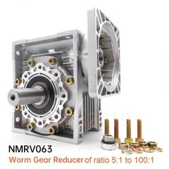 NMRV063 Worm Reducer Gearbox Speed Reducer 14/19/24mm Input 90B14 / 90B5 / 80B14
