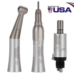 ASkeadnt Dental Slow Low Speed Handpiece Straight Contra Angle Air Motor 4Hole