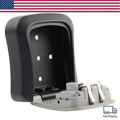4 Digit Key Safe Lock Box Combination Wall Mount Security Storage Case Organizer