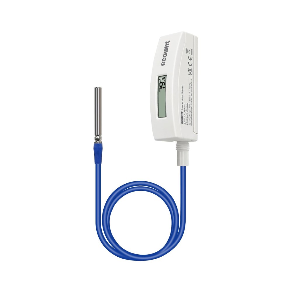 WN34BD Thermometer, with LCD Display and 3.28 ft/1m Silicone Wire Sensor Prob…