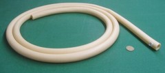 Latex Rubber Tubing Shore A35 Amber 1.0″ OD x 3/4″ ID x 1/8″ Wall x 10′ Length