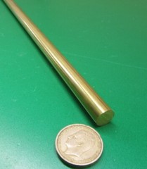 360 Brass Rod 1/2″ (.500″) Diameter x 72.0″ Length