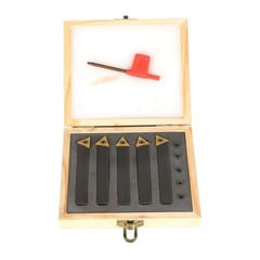 5 PACK 1/2 Inch Indexable Carbide Insert Turning Tool Bit Lathe Set Chip breaker
