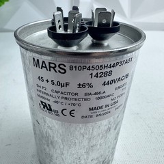 Mars 14288 Run Capacitor 45 µF 440VAC HVAC Motor Start SH P2 USA Made