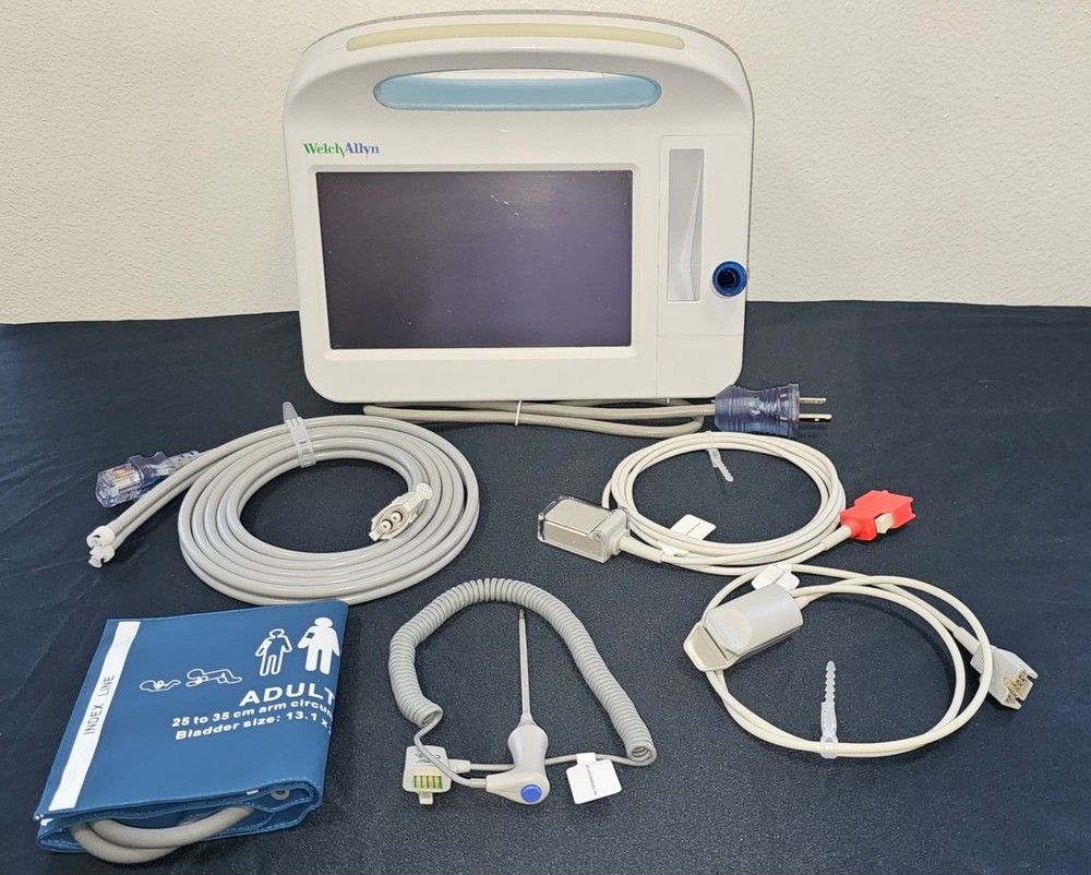 Welch Allyn 6000 Series Temperature Vital Signs Monitor with Accessories NIBP, C