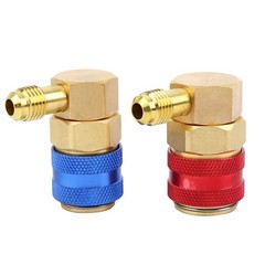 Manifold Adapter Set AC Quick Coupler 1/4″ SAE R134A High Low Side