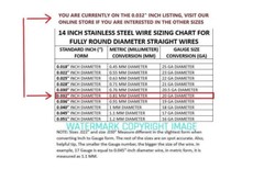 Orthodontic Stainless Steel Straight Lengths .032″ Wire SS 14” Lengths 100 Pack