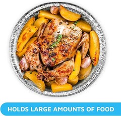 9″ Round Aluminum Foil Pans With Plastic Dome Lids Baking Storage