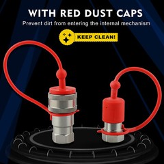 2 Sets 1/2″ Ag Hydraulic Quick Connect Couplers Couplings, Ball Pioneer Style