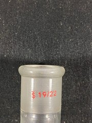 SYNTHWARE Glass 180mm 19/22 Taper Joint Distillation Liebig Condenser
